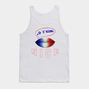 JE TAIME FRENCH KISS NICE Tank Top